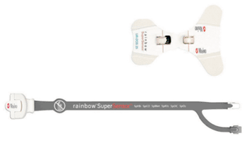 Imagen: Los supersensores para el CO-Oxímetro de pulso Masimo rainbow (fotografía cortesía de Masimo). Imagen: Los supersensores para el CO-Oxímetro de pulso Masimo rainbow (fotografía cortesía de Masimo).